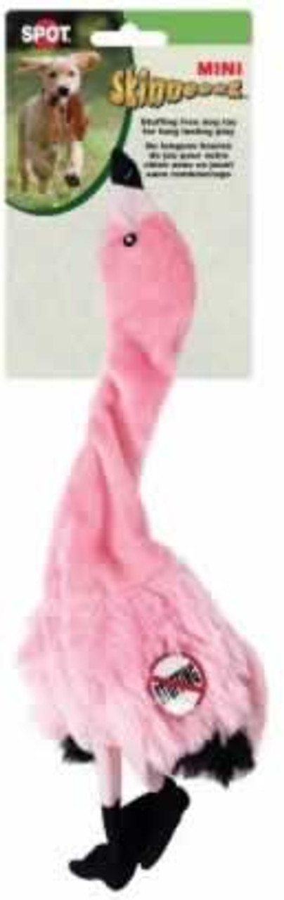 Skinneeez Mini Pink Flamingo Dog Toy 13 Inch