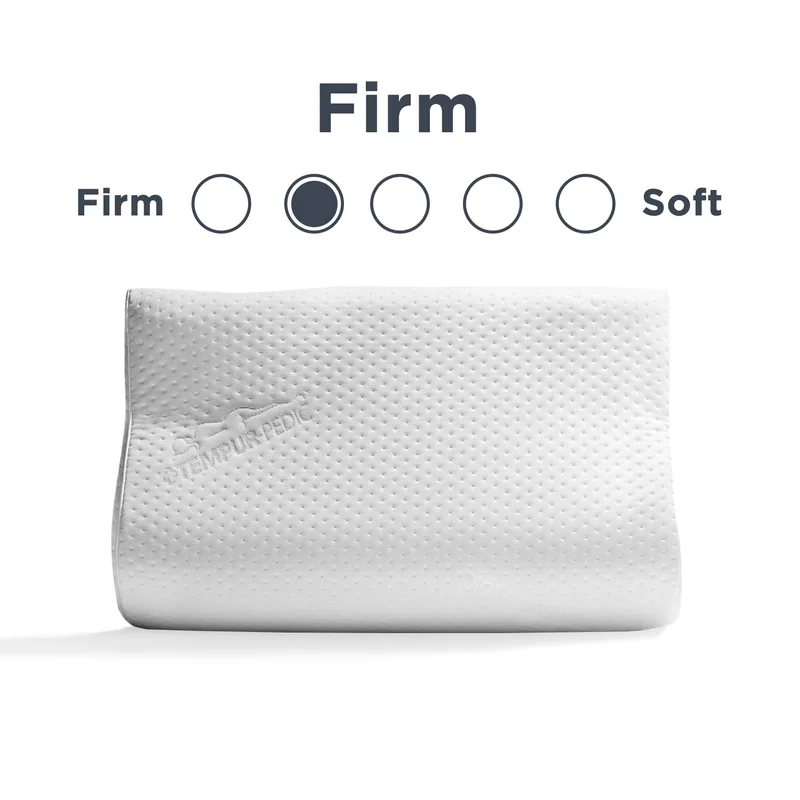 Tempur-Pedic 15301115P TEMPUR-Ergo Neck Pillow Firm Support， Medium Profile， White