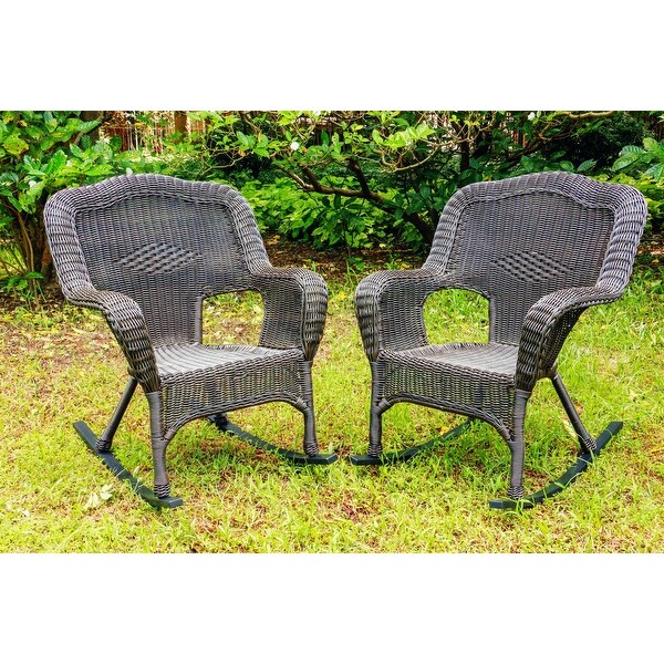 Maui Resin Wicker Porch Rocker (Set of 2)