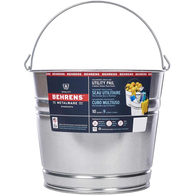 GALV STEEL PAIL 10QT