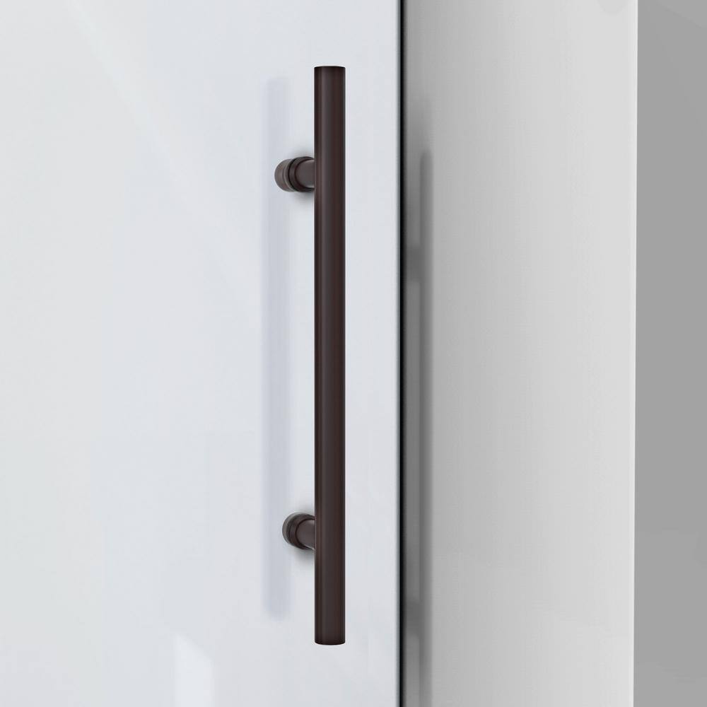 DreamLine Enigma-XO 56-60 in. W x 76 in. H Fully Frameless Sliding Shower Door in Oil Rubbed Bronze SHDR-61607620-06