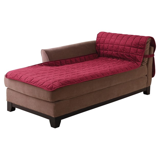 Antimicrobial Quilted Armless Chaise Furniture Protector Sure Fit