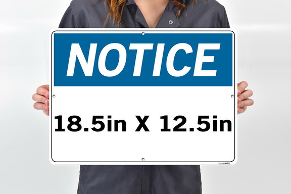 Vestil  SI N 11 D AL 080 sign notice 11 18.5x12.5 ...