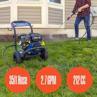 Westinghouse WPX 3600 PSI 2.7 GPM 212 CC Cold Water Gas Powered Triplex Pump Pressure Washer with 5 Quick Connect Nozzles WPX3600