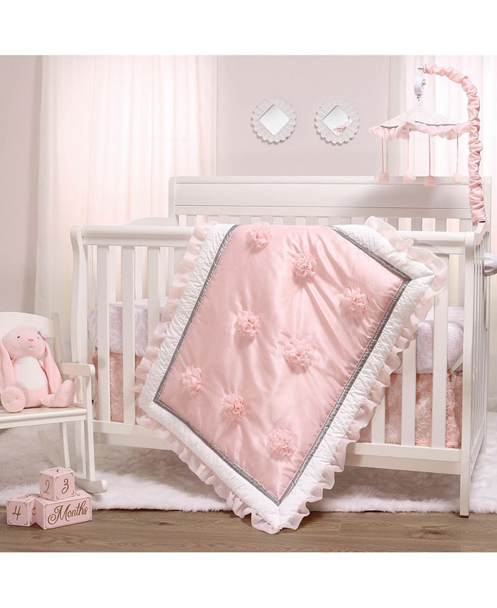 The Peanutshell Arianna 3 Piece Crib Bedding Set