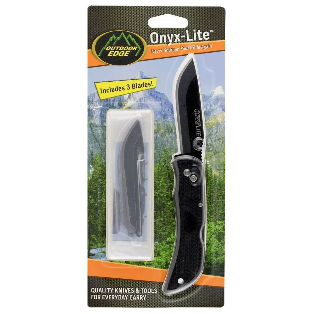 Outdoor Edge 3.0 OnyxLite 3 inch Folding Knife