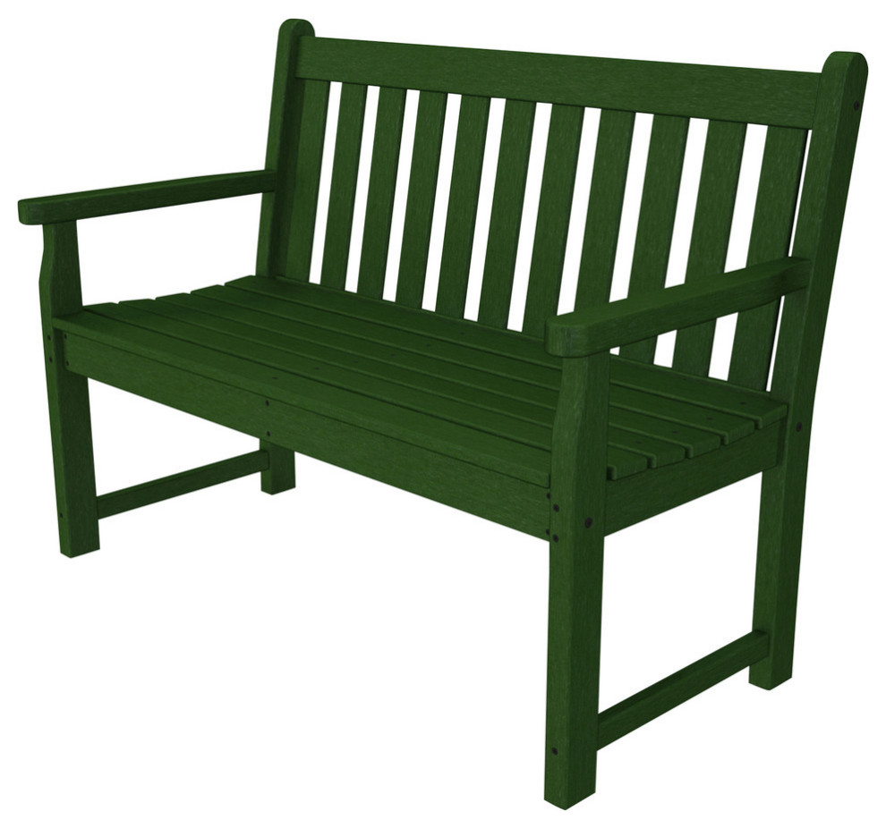 Polywood Traditional Garden 48 quotBench   Contemporary   Outdoor Benches   by POLYWOOD  Houzz