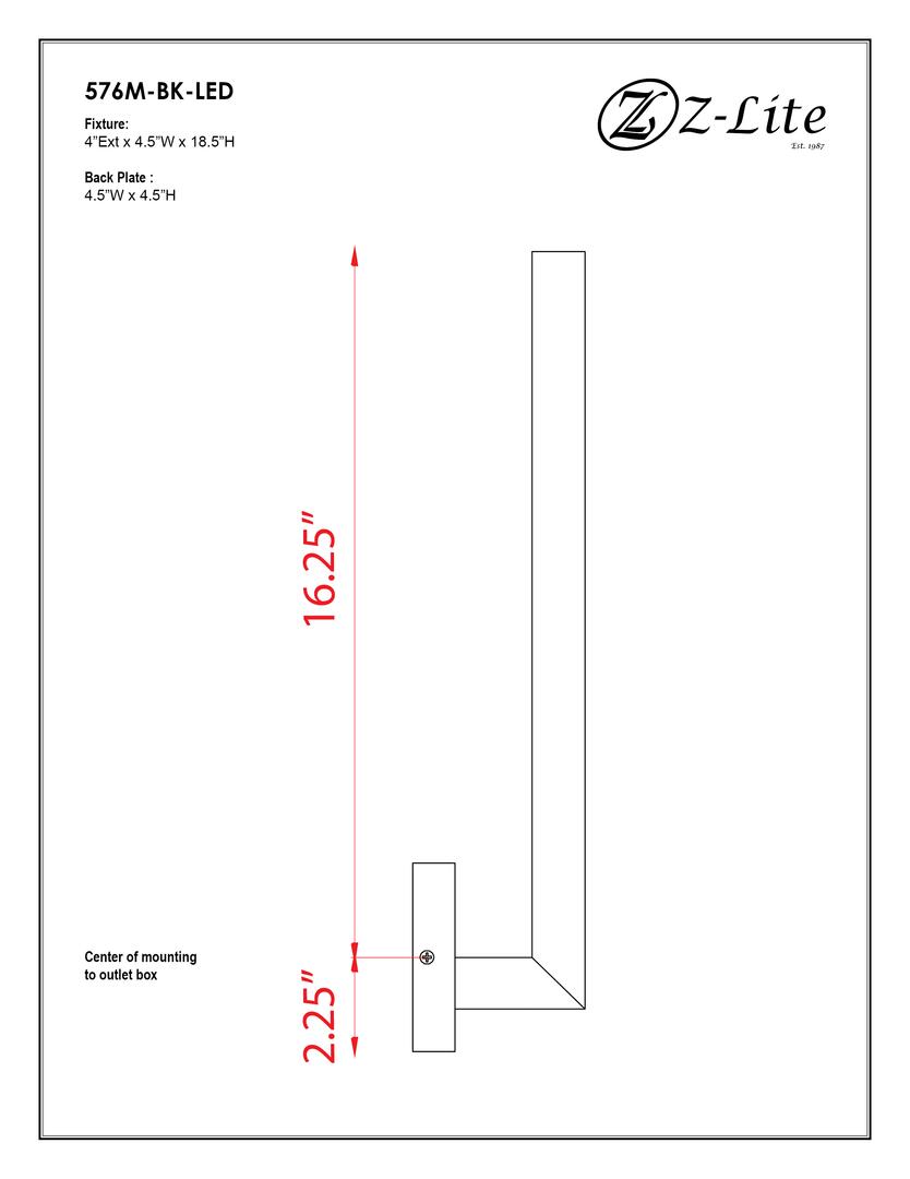 Z-Lite 576MBKLED