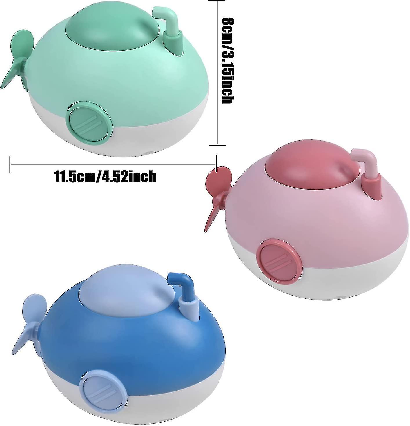 Baby Bath Toys， 3pcs Wind Up Bath Toys Submarine， Floating Water Toys Clockwork