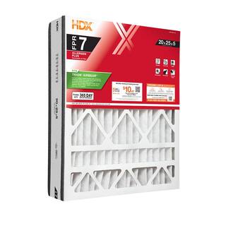 HDX 20 in. x 25 in. x 5 in. Trion AirBear Replacement Pleated Air Filter FPR 7 HDX-AB2025-11-3