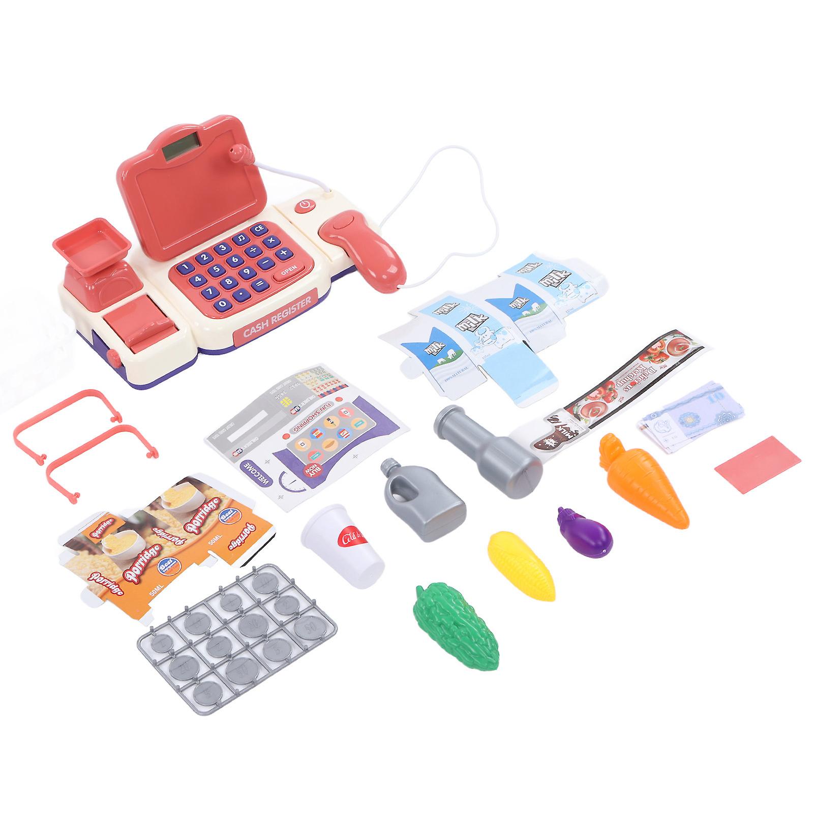 Multifunctional Cash Register Toy Simulation Pretend Play Cashier Toy With Microphone