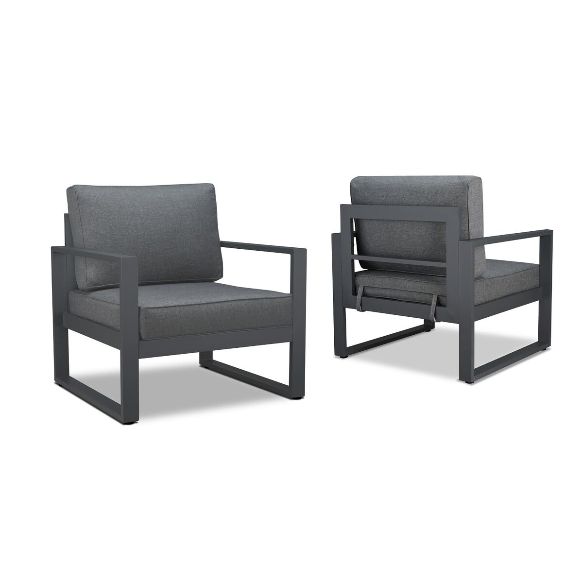 Lakeview Villa Flora 2 Piece Aluminum Chair Set