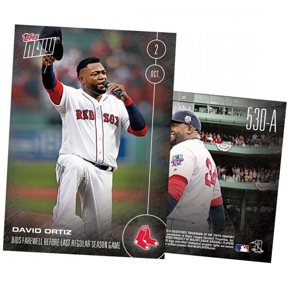 MLB Boston Red Sox David Ortiz  530A Topps NOW Tra...