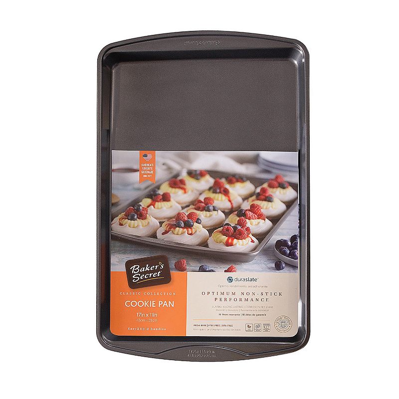 Baker's Secret Non-stick Cookie Sheet 1.1x12.1x19.5 Classic Line Carbon Steel