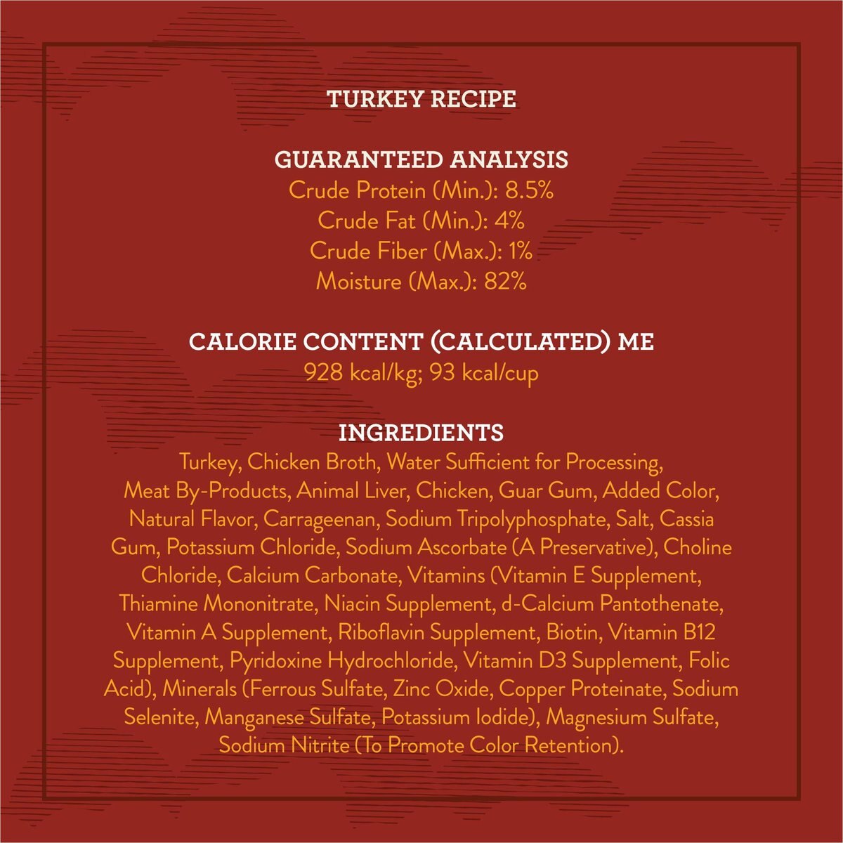 True Acre Foods Turkey Recipe Tender Loaf in Gravy， Wet Dog Food Cups