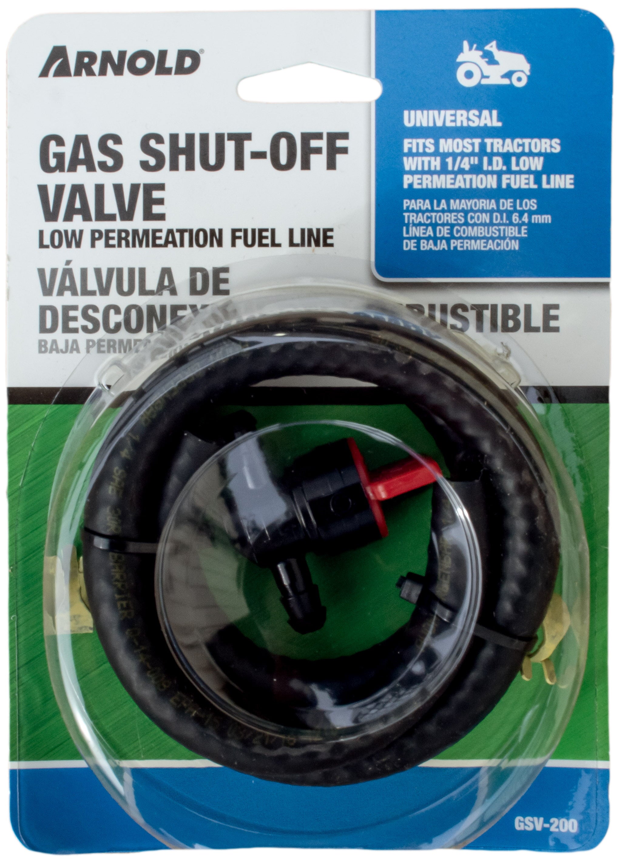 Arnold Universal Lawn Tractor Gas Line Shut-off Valve, GSV-200