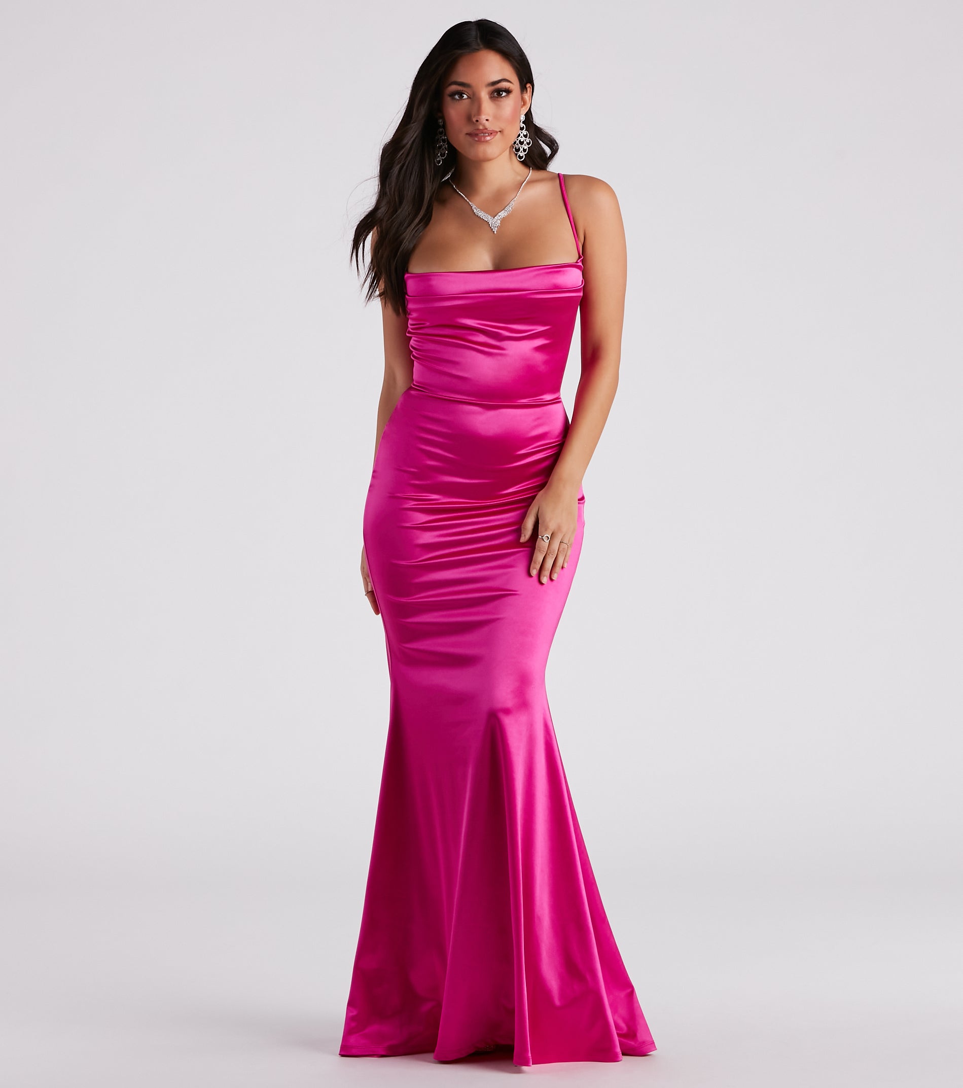 Nahla Formal Satin Mermaid Dress