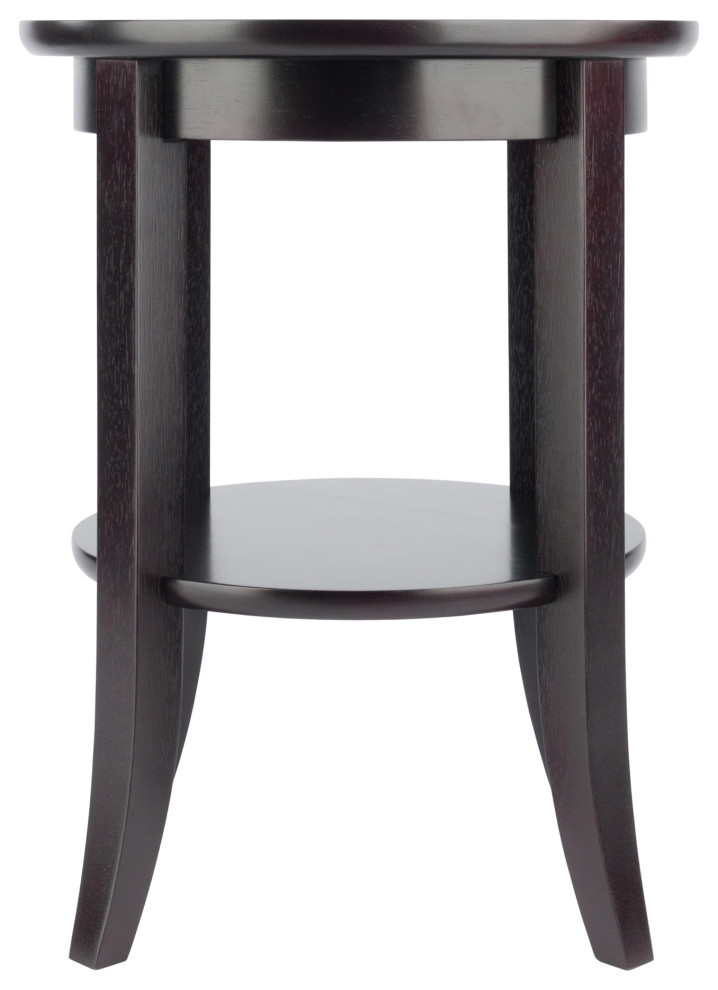 Genoa End Table  Glass Inset  one shelf   Transitional   Side Tables And End Tables   by Arcadian Home  ampLighting  Houzz