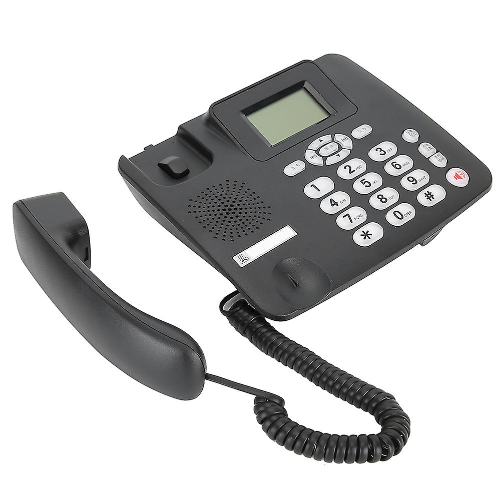 Business Office Domestic Fixed Telephone Hanging Landline Handsfree Calls No Batteryblack