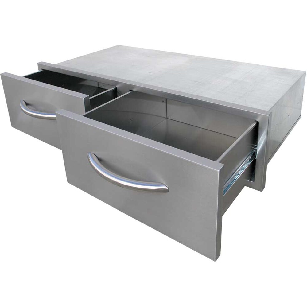 2 Drawer， Horizontal Bins