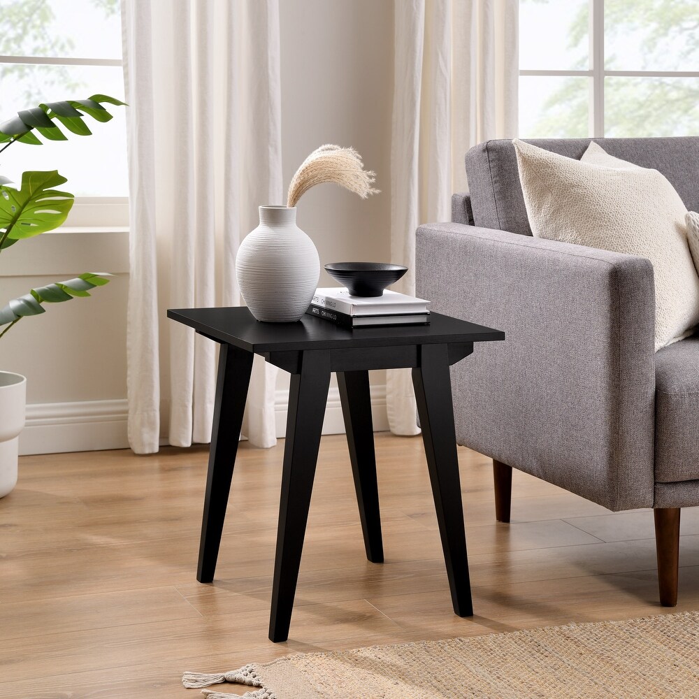 Middlebrook Contemporary Minimal Solid Wood Side Table