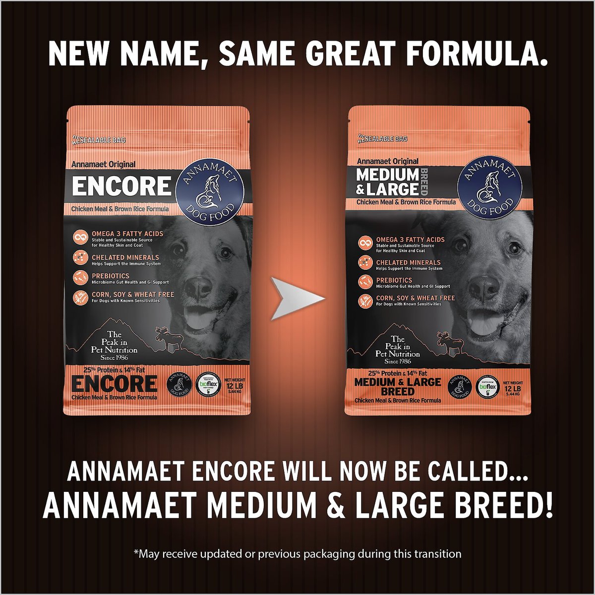 Annamaet 25% Medium and Large Breed Dry Dog Food