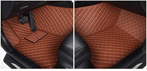 eing Custom Making Car Floor Mats for 95% Sedan SUV Sports All Weather Car Full Coverage Cute Men Women Pads Protection Non-Slip Leather Floor Liners Heavy Duty Car Floor Cushion，Single Layer Brown