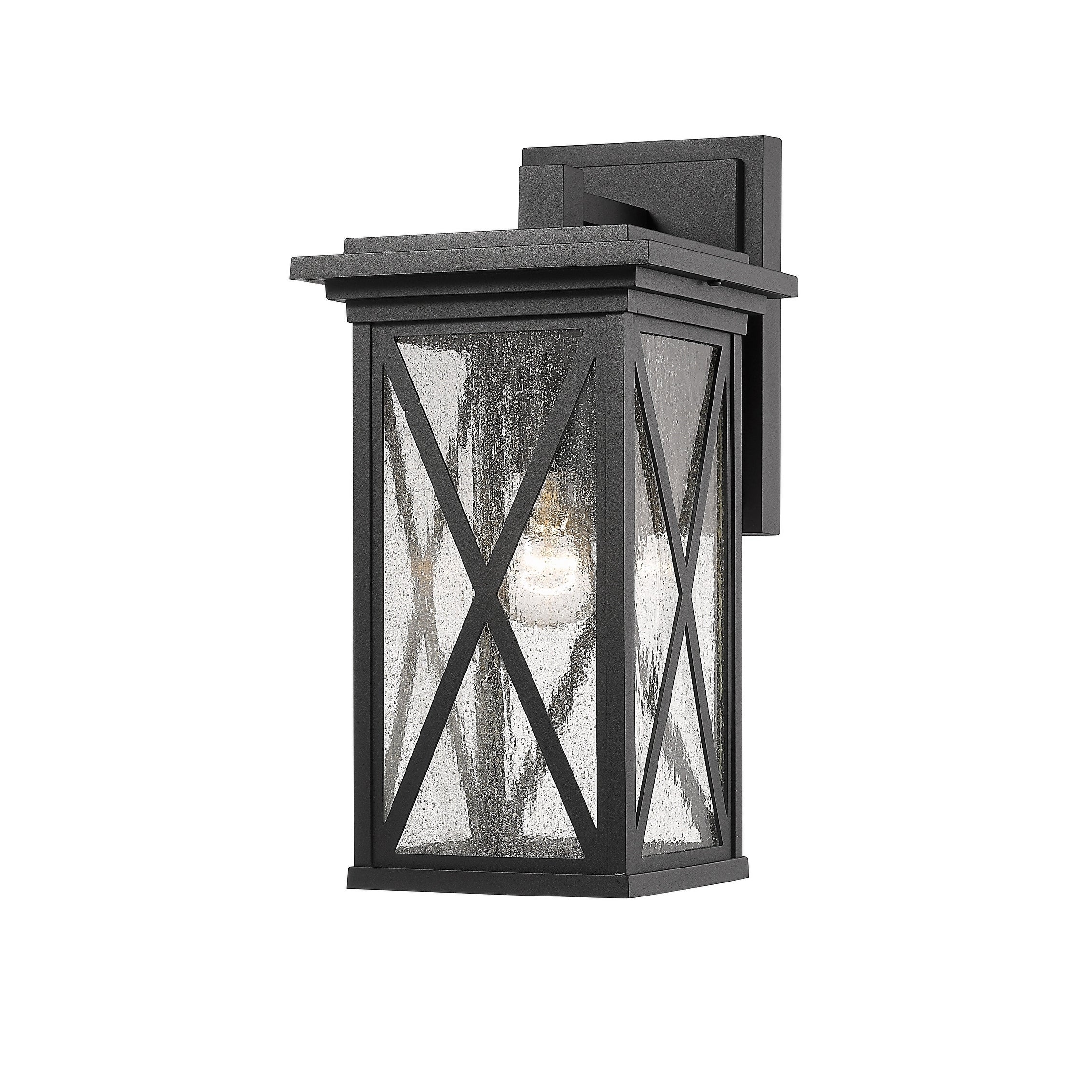 Brookside 1 Light Outdoor Wall Sconce - Black Shopping - The Best Deals on Outdoor Wall Lanterns | 35567573