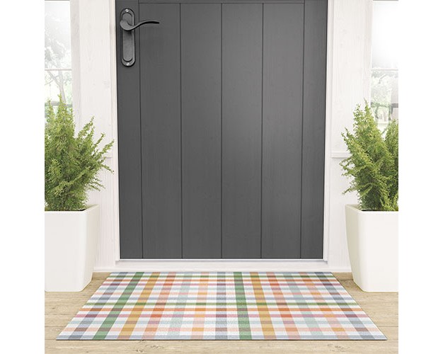 Ninola Design Countryside Gingham Picnic Looped Vinyl Welcome Mat Society6