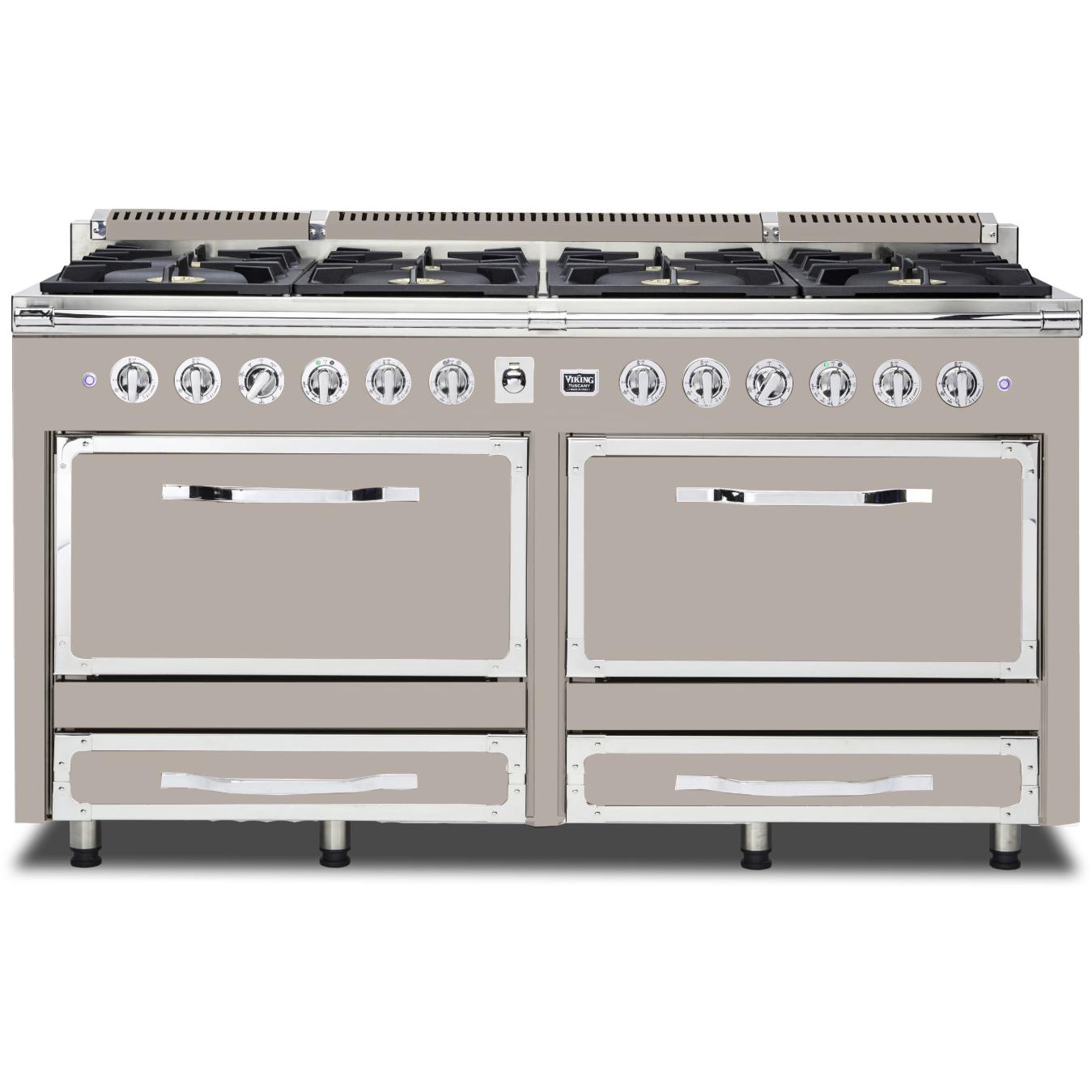 Viking 66-inch Freestanding Dual-Fuel Range with Convection Technology TVDR661-8BPG