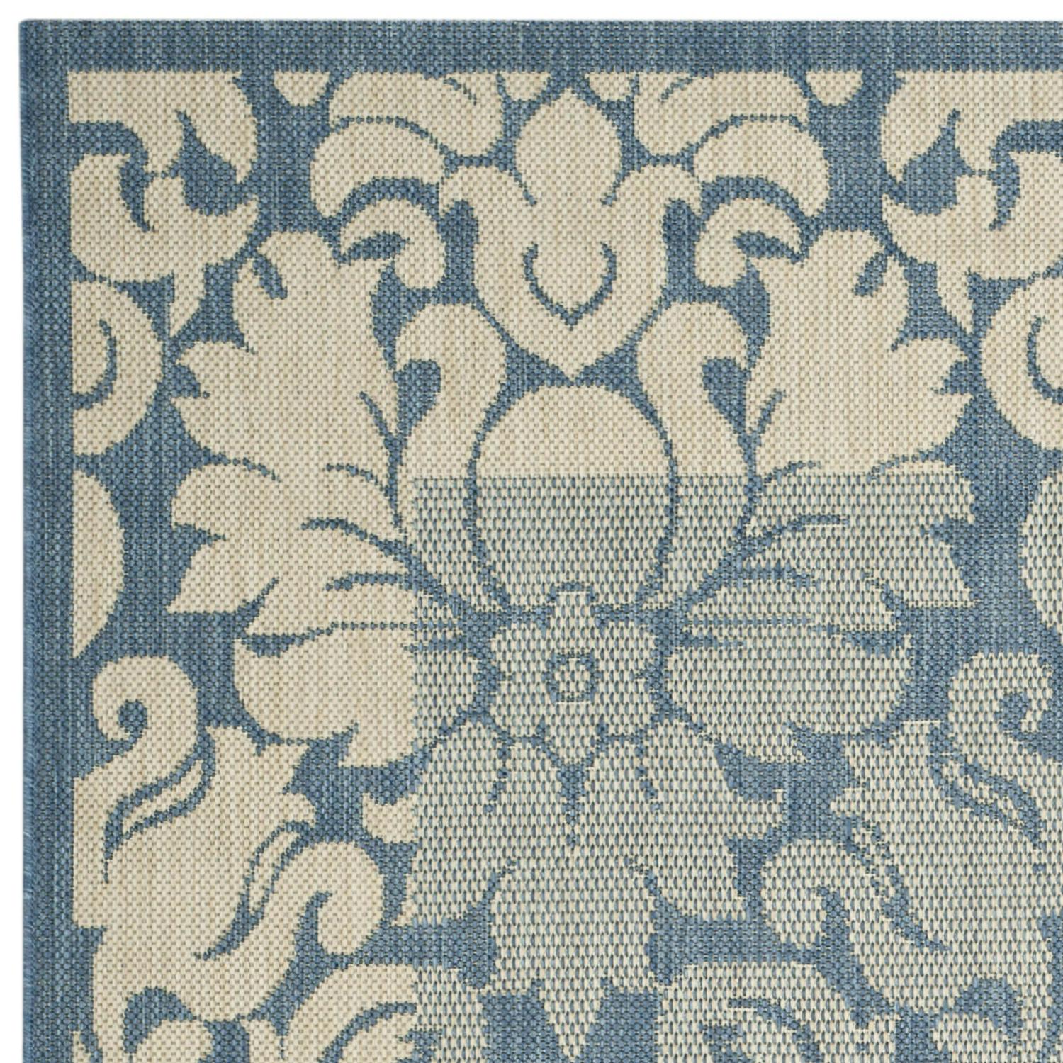 Safavieh Courtyard Dani Damask Bordered Indoor