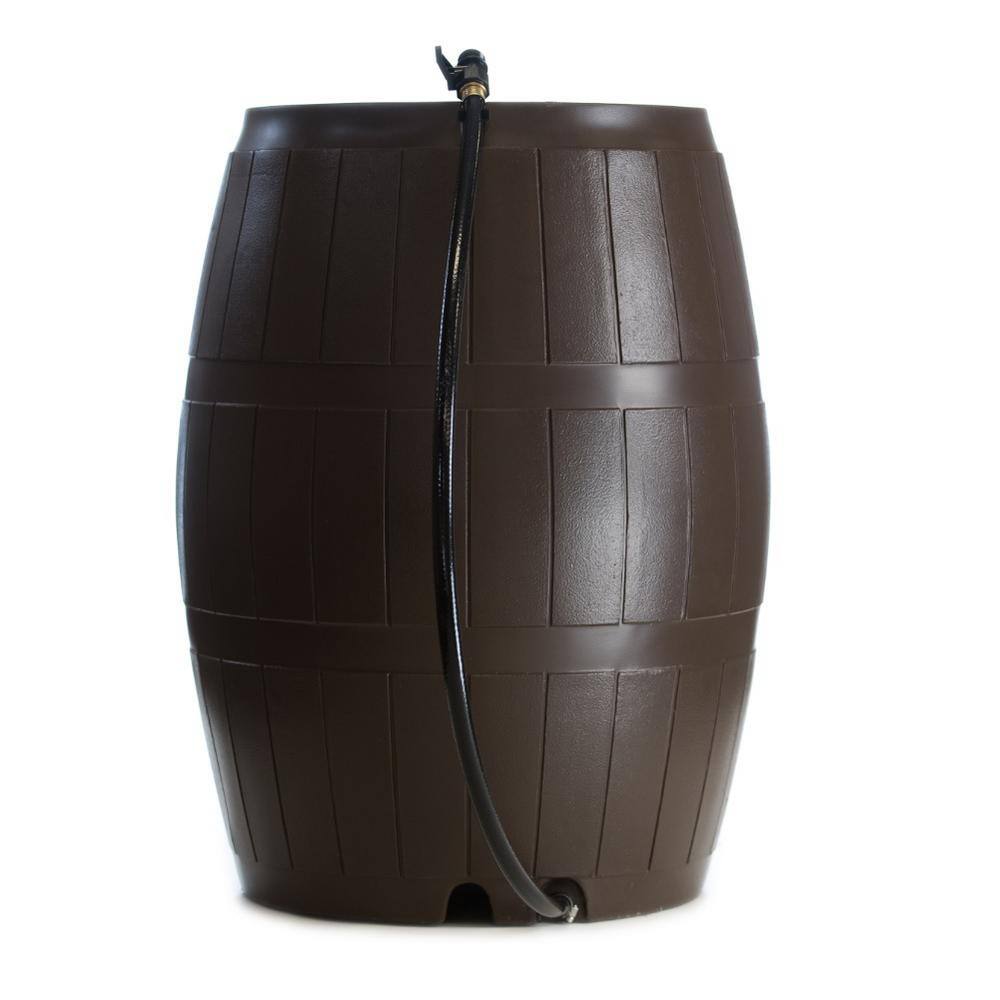 FCMP Outdoor Rain Catcher 50 Gal. Brown RC 4000 Rain Barrel RC4000-BRN