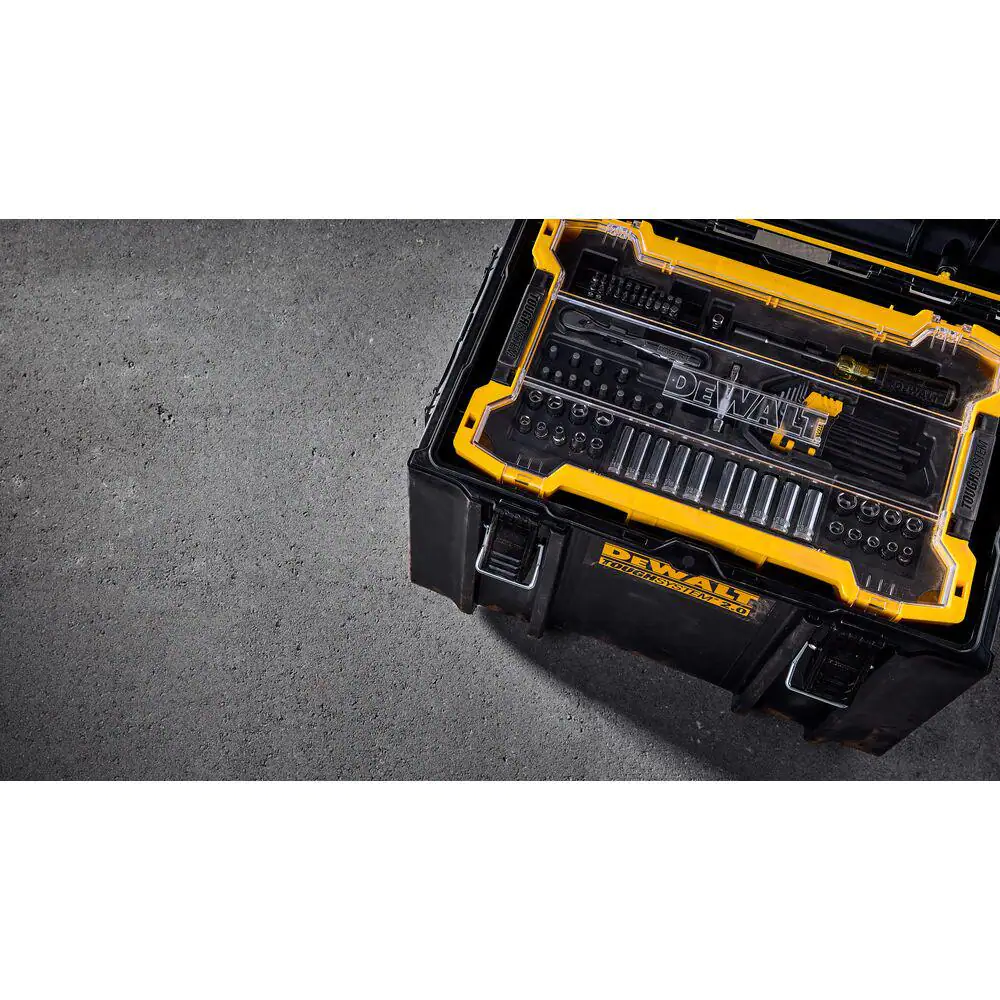 DEWALT DWMT45402 1/4 in. and 3/8 in. Drive Mechanics Tool Set with Toughsystem Trays (131-Piece)