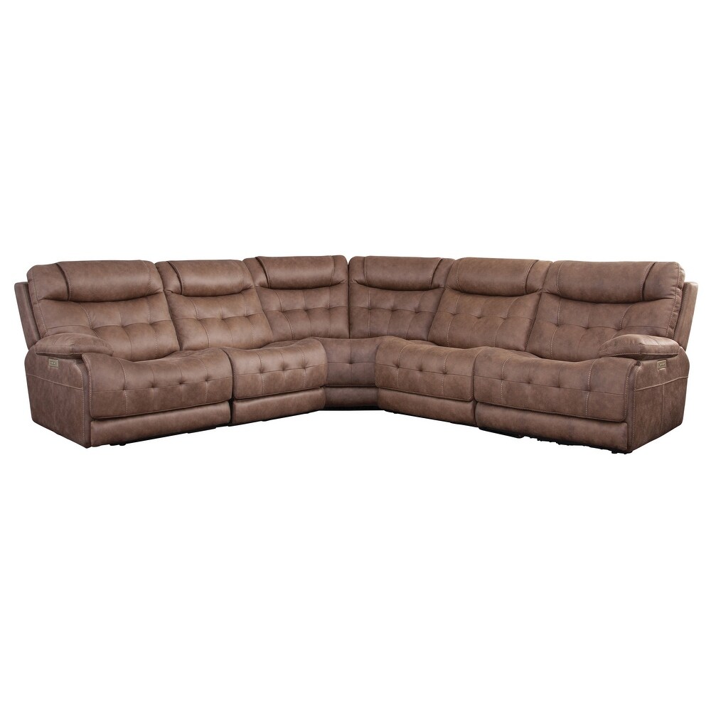 Copper Grove Arvada Dual Power 5 Piece Sectional