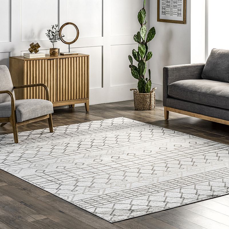 nuLOOM Mya Washable Geometric Area Rug