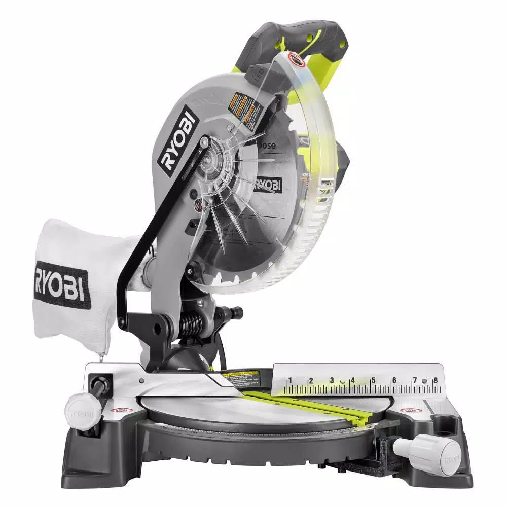 RYOBI 10 in. Compound Miter Saw with LED and#8211; XDC Depot