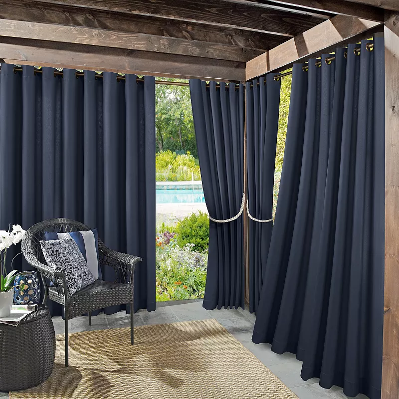 Sun Zero Sailor Indoor/Outdoor Fade Resistant + UV Protectant Curtain Panel