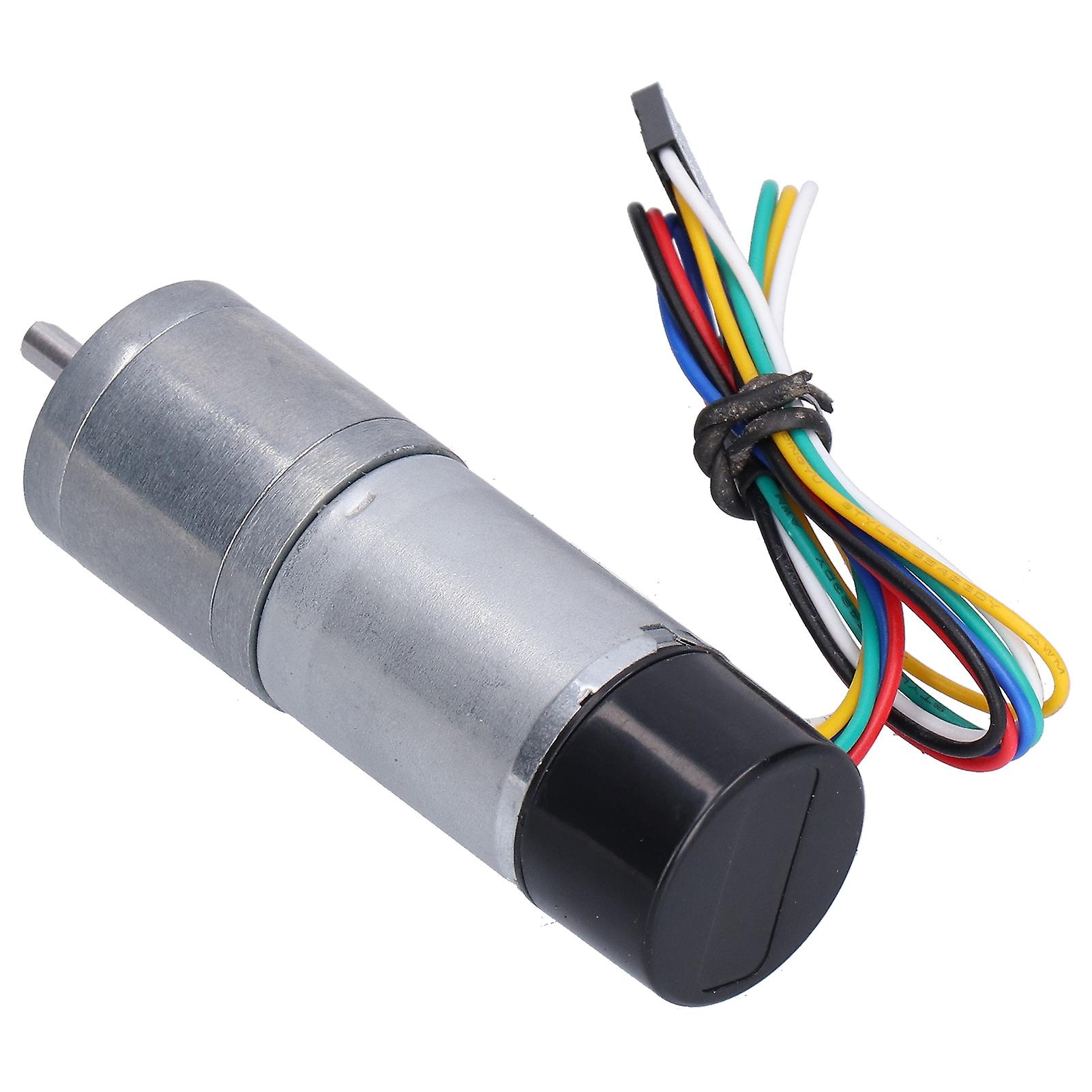 Dc Geared Motor With Encoder Speed Measuring Signal Feedback Smart Car Dedicated Jga25371dc12v 170rpm