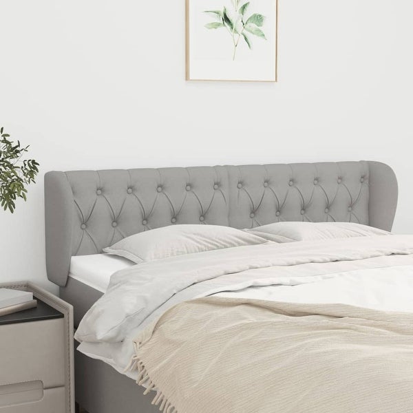 vidaXL Headboard with Ears Light Gray 40.6