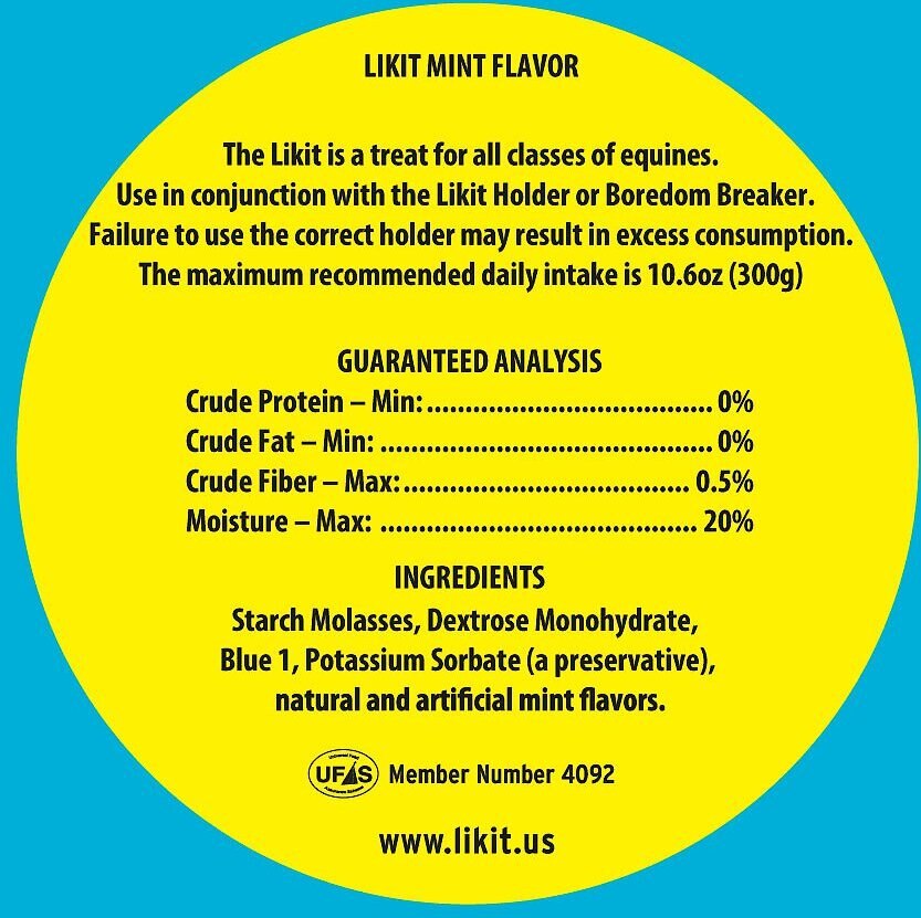 Likit Refill Mint Horse Treat， 1.43-lb bag