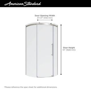 American Standard Ovation Curve 36 in. W x 72 in. H Sliding Frameless Curved Shower Door in Matte Black AM00846400.243