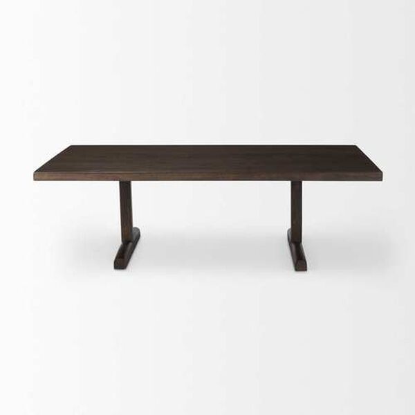 Viktor Dark Brown Solid Wood Coffee Table