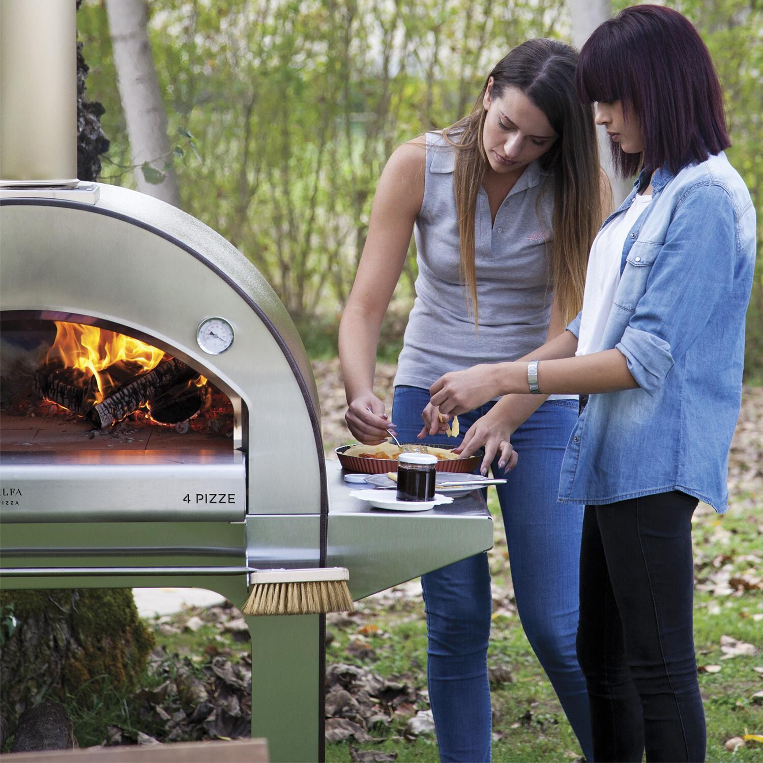 Alfa 4 Pizze Outdoor Pizza Oven， Copper | FX4PIZ-LRAM