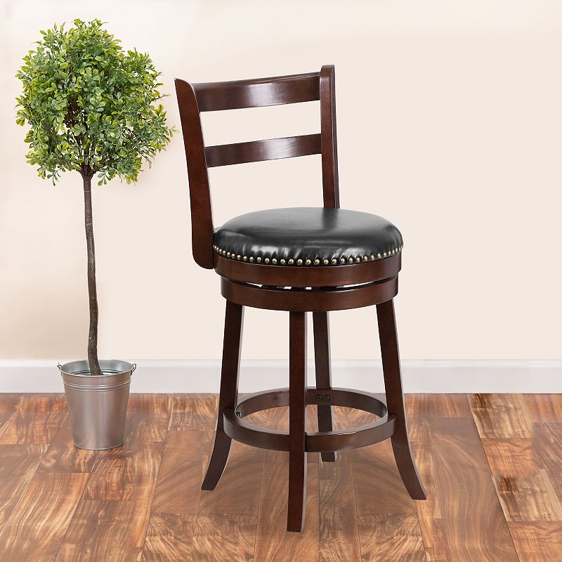 Flash Furniture Cappuccino Swivel Counter Stool