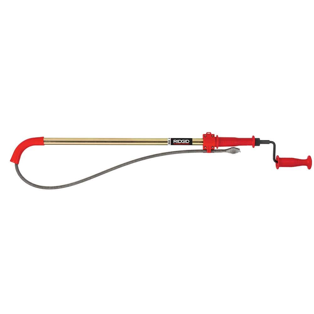 RIDGID K-6P Hybrid Toilet Snake Auger, Cable Extends to 6 ft. with Integrated Bulb Head (Manual or Cordless Drill Operated) 56658