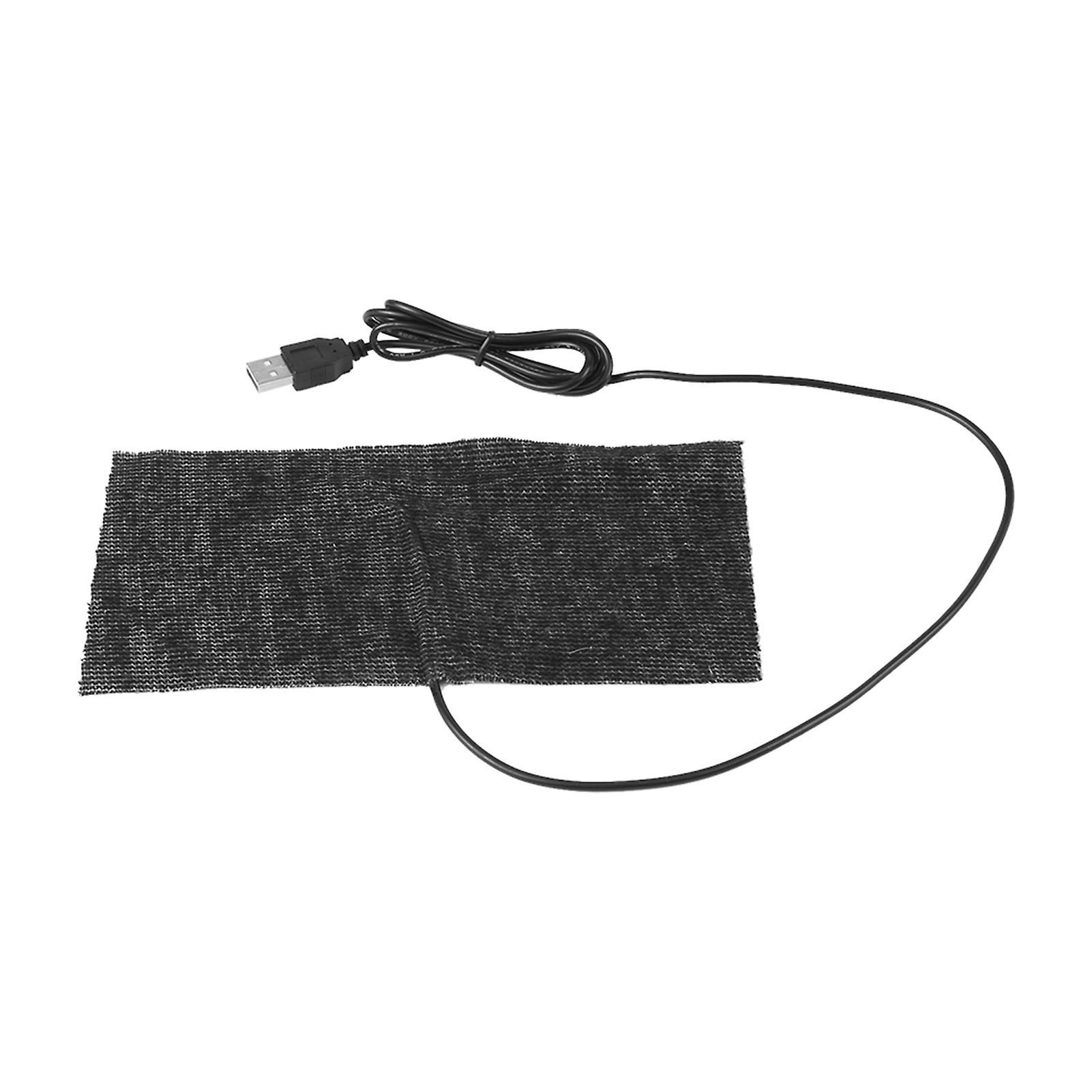 1 Pcs Black 5v Usb Carbon Fiber Heating Mat 20*10cm Mouse Pad Warm Blanket