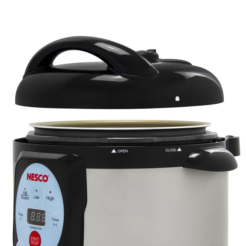 NESCO NPC-9 Smart Electric Pressure Cooker and Canner， 9.5 Quart， Stainless Steel