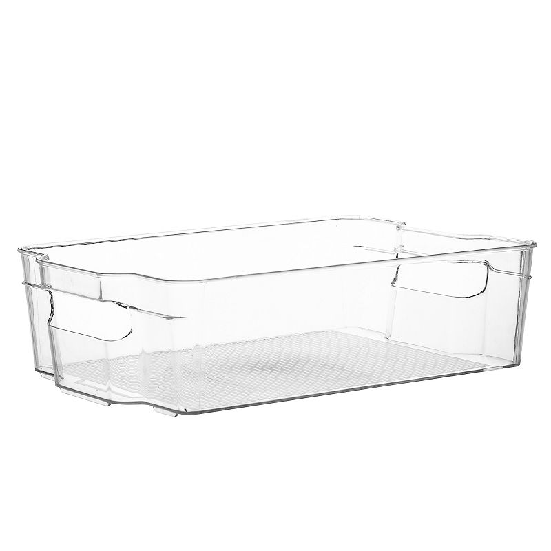 Stackable 12.5 x 8 Acrylic Fridge Storage Organizer Bin