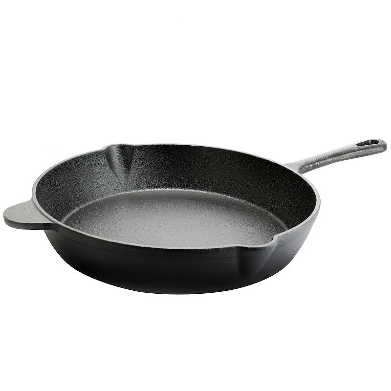 General Store Addlestone 12 in. Pre-Seasoned Round Cast Iron Frying Pan