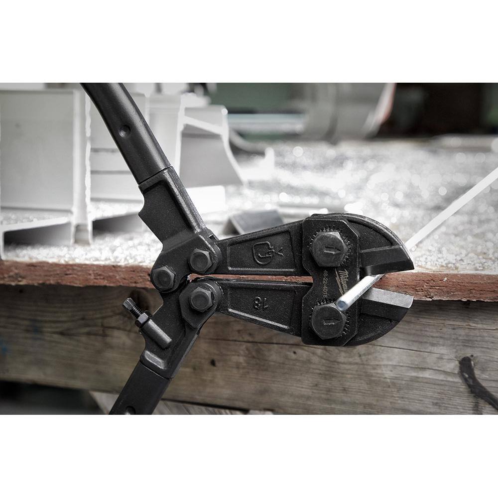 MW 18 in. Bolt Cutter with 38 in. Maximum Cut Capacity and 6-in-1 Wire Strippers Pliers 48-22-4018-48-22-3079